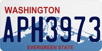 WA license plate APH3973