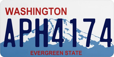 WA license plate APH4174