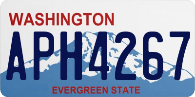 WA license plate APH4267