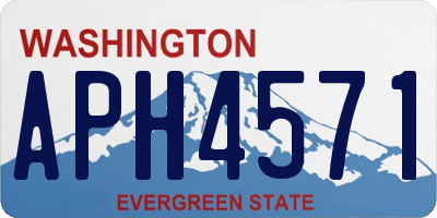 WA license plate APH4571