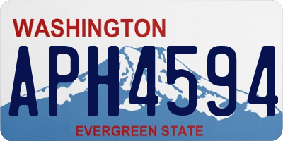 WA license plate APH4594