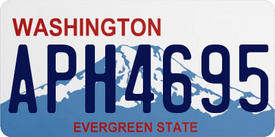 WA license plate APH4695