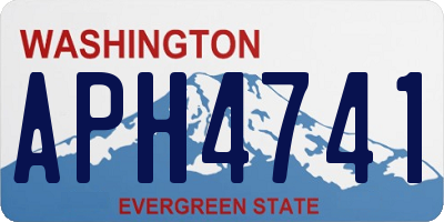 WA license plate APH4741