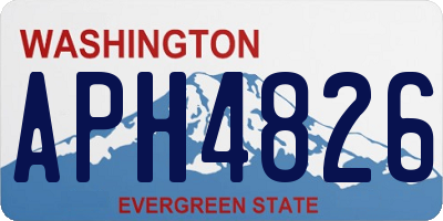 WA license plate APH4826