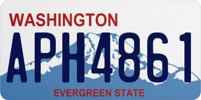 WA license plate APH4861