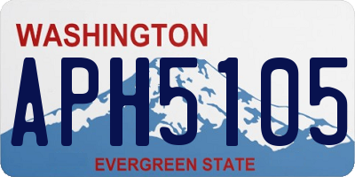 WA license plate APH5105