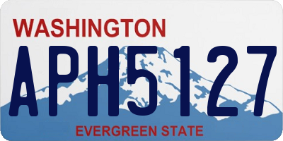 WA license plate APH5127