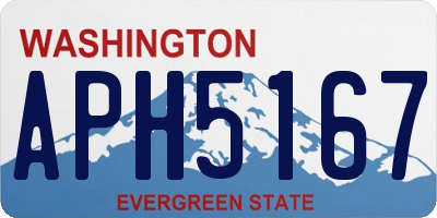 WA license plate APH5167