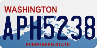 WA license plate APH5238