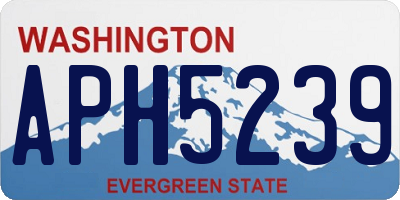 WA license plate APH5239