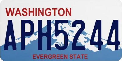 WA license plate APH5244