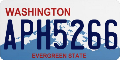 WA license plate APH5266