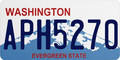 WA license plate APH5270