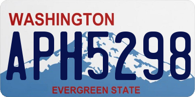 WA license plate APH5298