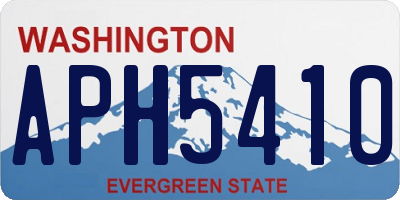 WA license plate APH5410