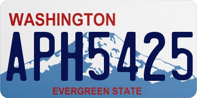 WA license plate APH5425
