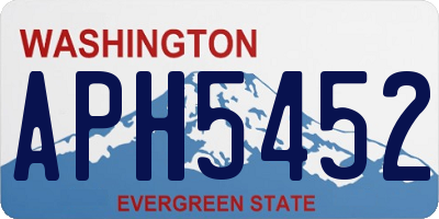WA license plate APH5452