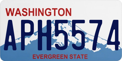 WA license plate APH5574