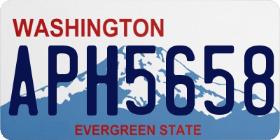 WA license plate APH5658