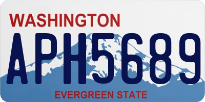 WA license plate APH5689