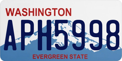 WA license plate APH5998