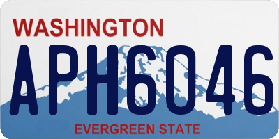 WA license plate APH6046