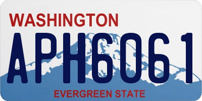 WA license plate APH6061