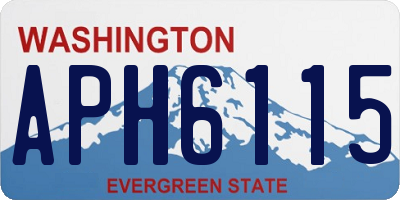 WA license plate APH6115