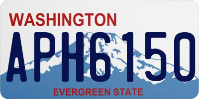 WA license plate APH6150