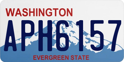 WA license plate APH6157