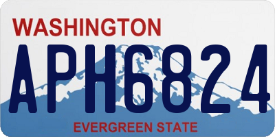 WA license plate APH6824