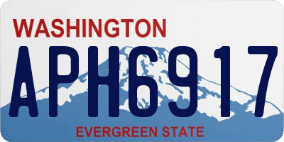 WA license plate APH6917