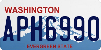 WA license plate APH6990