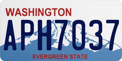 WA license plate APH7037