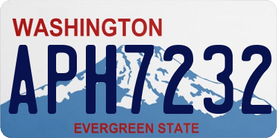 WA license plate APH7232