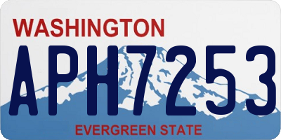 WA license plate APH7253