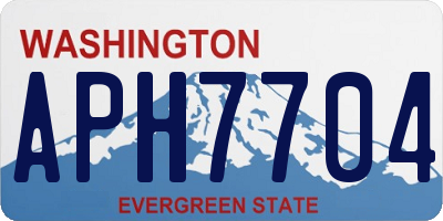WA license plate APH7704