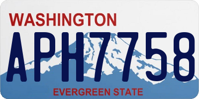 WA license plate APH7758