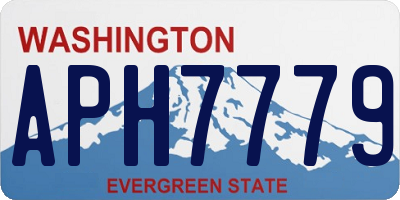 WA license plate APH7779
