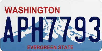 WA license plate APH7793