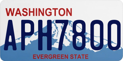 WA license plate APH7800