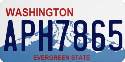WA license plate APH7865