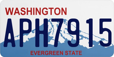 WA license plate APH7915
