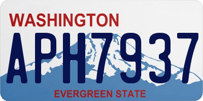 WA license plate APH7937
