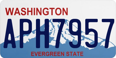 WA license plate APH7957