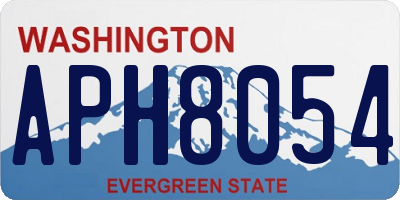 WA license plate APH8054