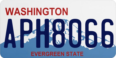 WA license plate APH8066