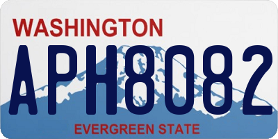 WA license plate APH8082
