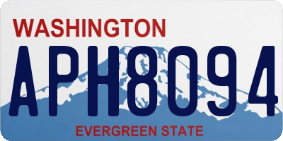 WA license plate APH8094