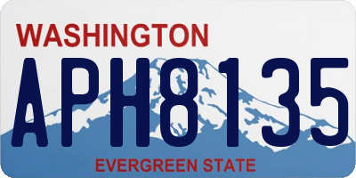 WA license plate APH8135